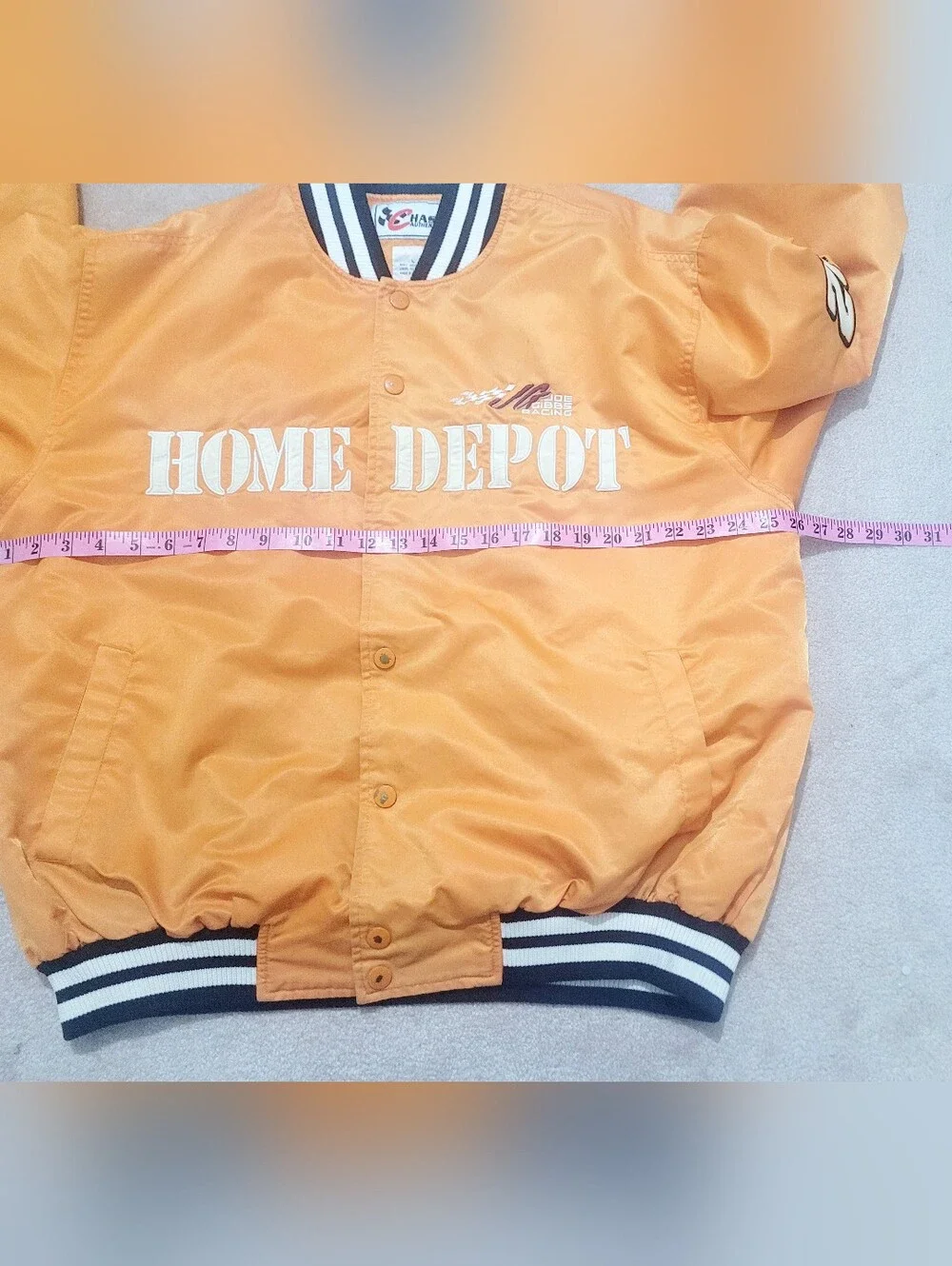 Vintage Chase Authentics Tony Stewart #20 Home Depot NASCAR Jacket Size Large